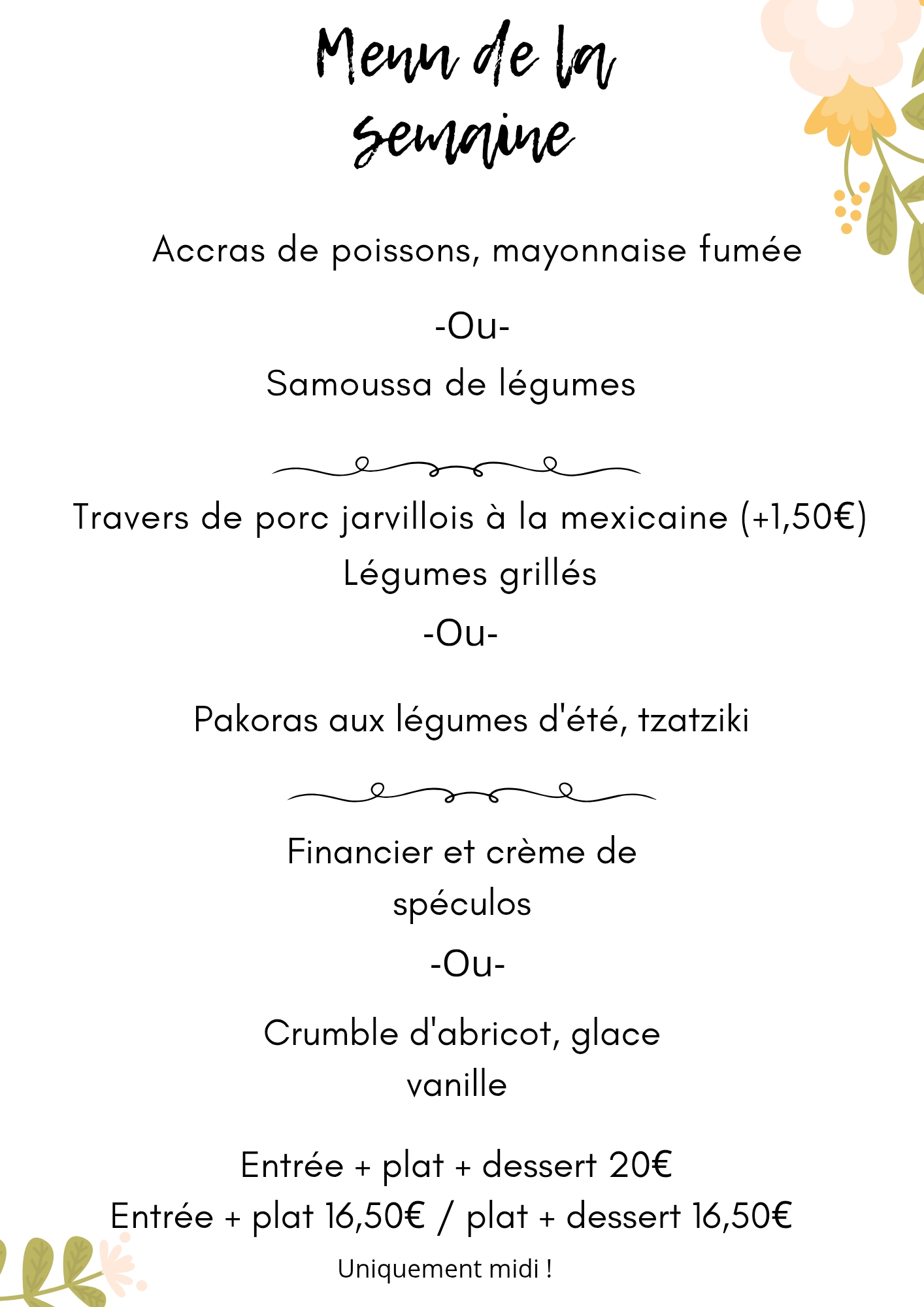 BEIGE FLEUR ACCENT MARIAGE CARTE_20250726_112746_0000 | Les Bacchanales Découvrez nos plats végétariens à Nancy Montigny-lès-Metz 0