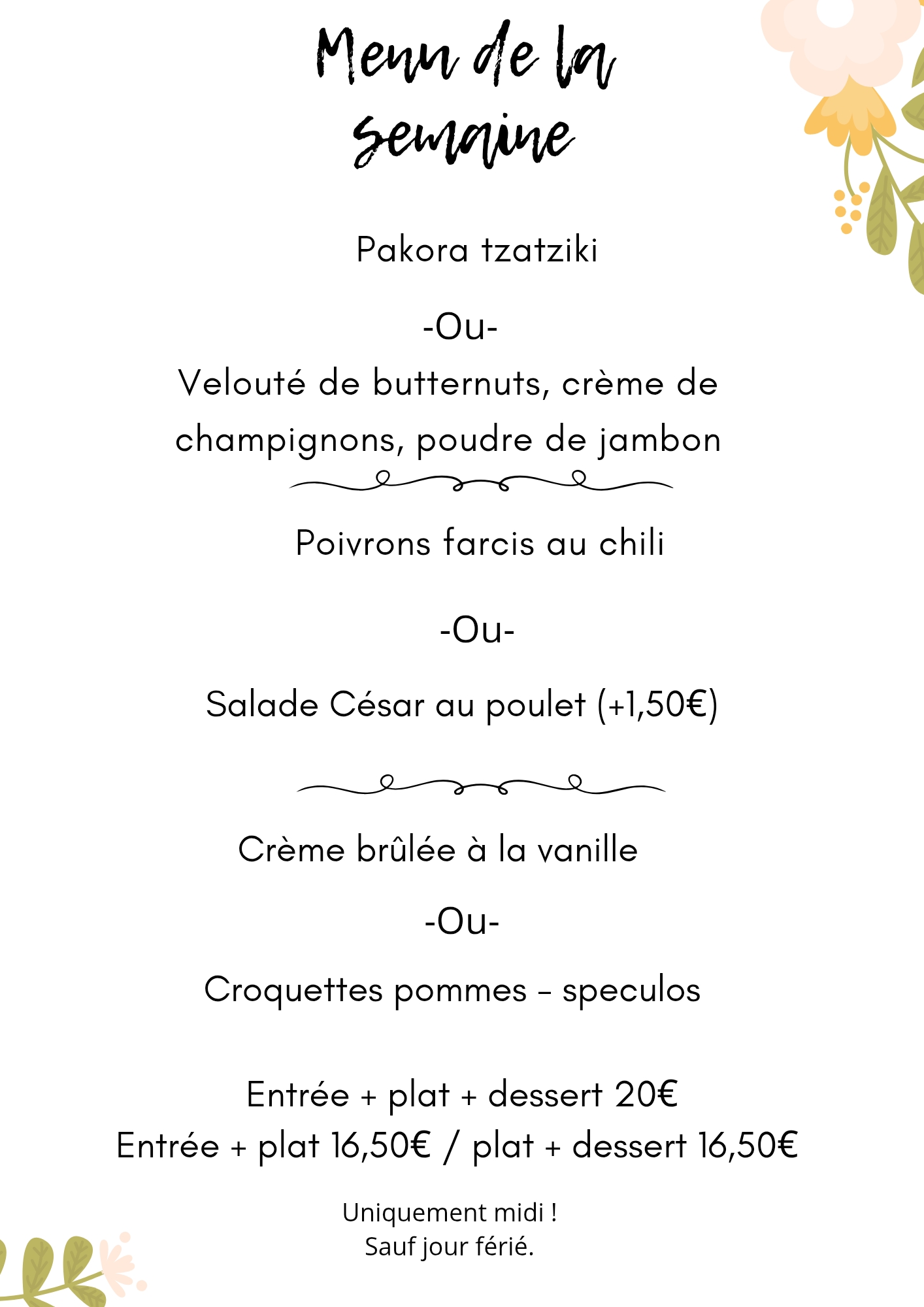 BEIGE FLEUR ACCENT MARIAGE CARTE_20260223_105450_0000 | Les Bacchanales Découvrez nos plats végétariens à Nancy Montigny-lès-Metz 0