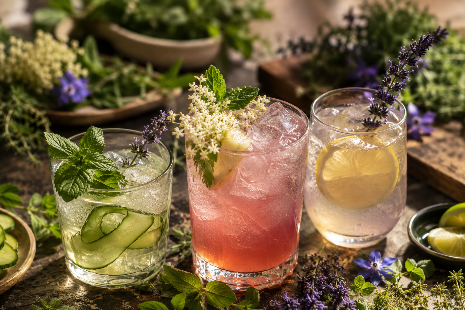 Cocktails &amp; mocktails botaniques : le jardin dans votre verre aux Bacchanales Lun&eacute;ville