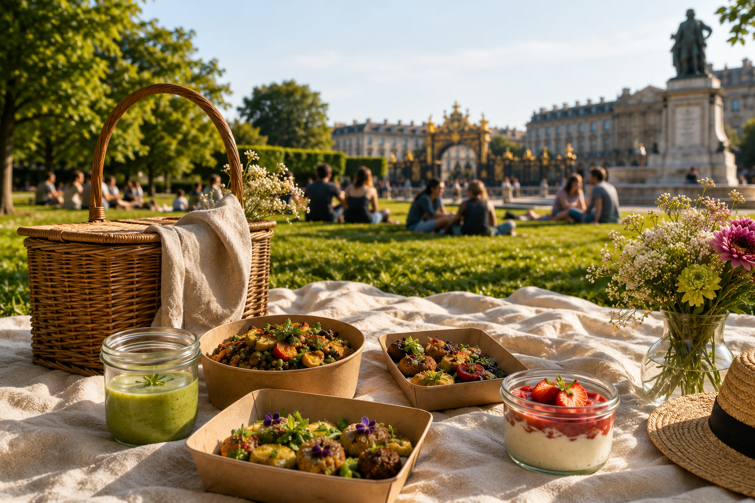 Pique-nique chic &agrave; la P&eacute;pini&egrave;re : et vous emportiez Les Bacchanales ? Montigny-l&egrave;s-Metz