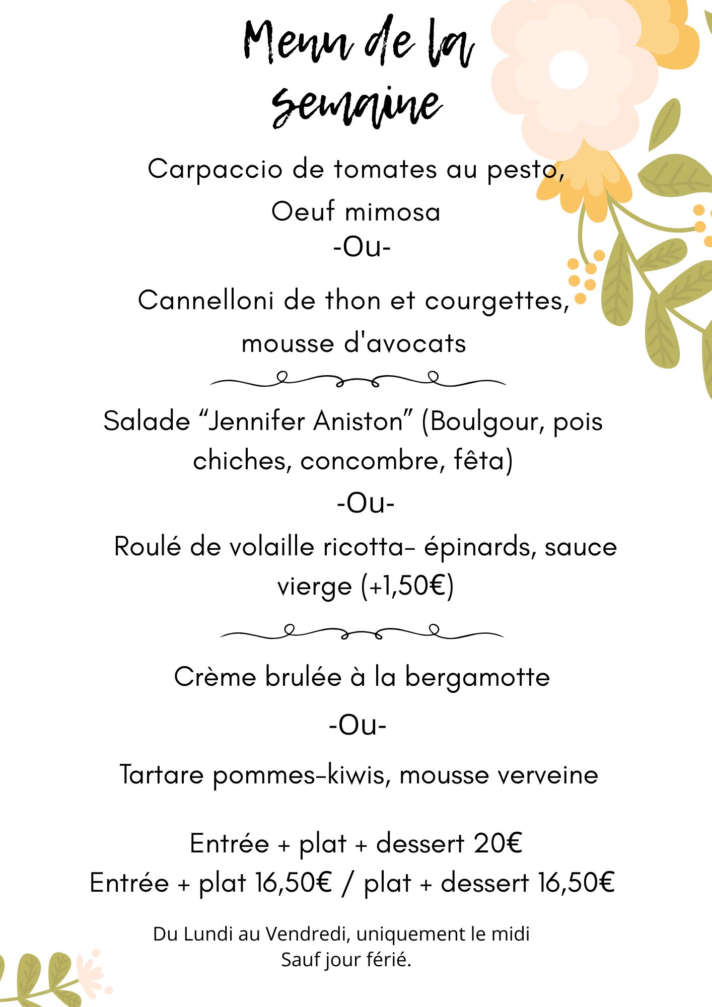 20 JUILLETS OJ | Les Bacchanales Découvrez nos plats végétariens à Nancy Montigny-lès-Metz 0